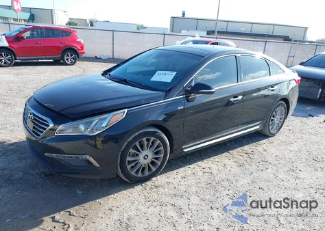 2015 Hyundai Sonata Limited z USA, uszkodzony, nr VIN 5NPE34AF9FH132628